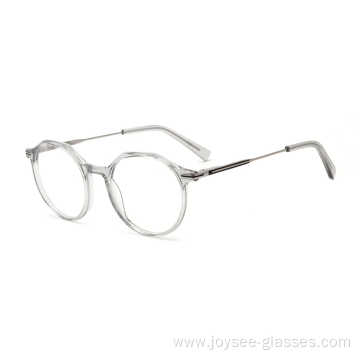 Hot Sell Worldwide Special Round Shape Metal Temple Design Eyeglasses